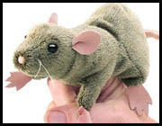 Mini Rat Finger Puppet